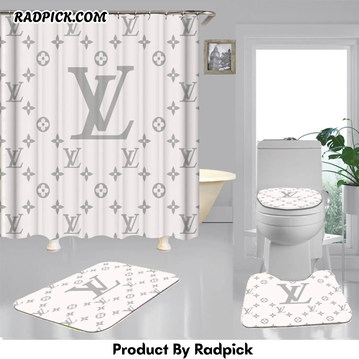 Gucci gc shower curtain waterproof luxury bath mat sets v10  rp387764